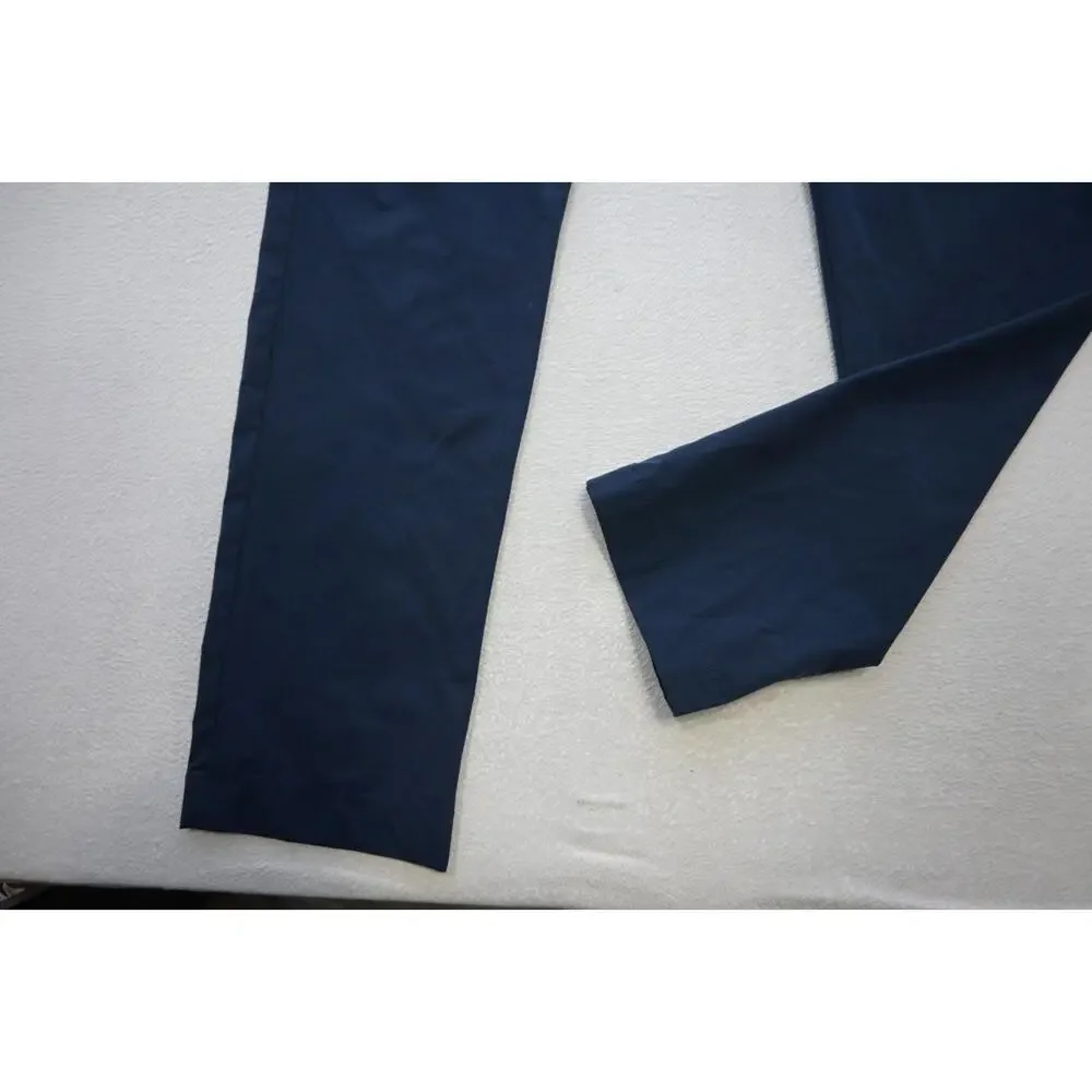 J Crew Flex Slim Tapered Golf Pants Performance Blue Wicking Mens‎ Sz 32 x 32